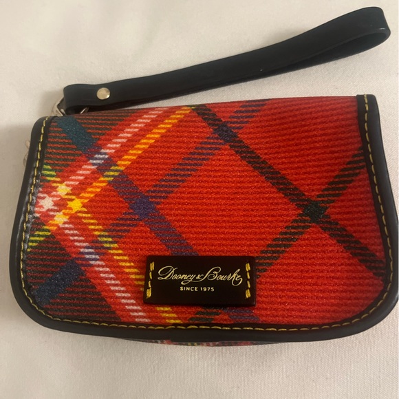 Mini Wristlet Plaid Pouch by Dooney and Bourke - Picture 2 of 7